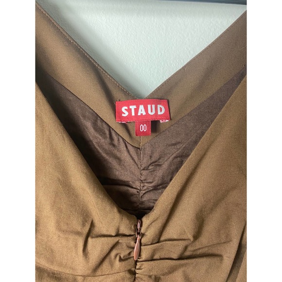 STAUD Brown Midi Dress - Picture 5 of 10